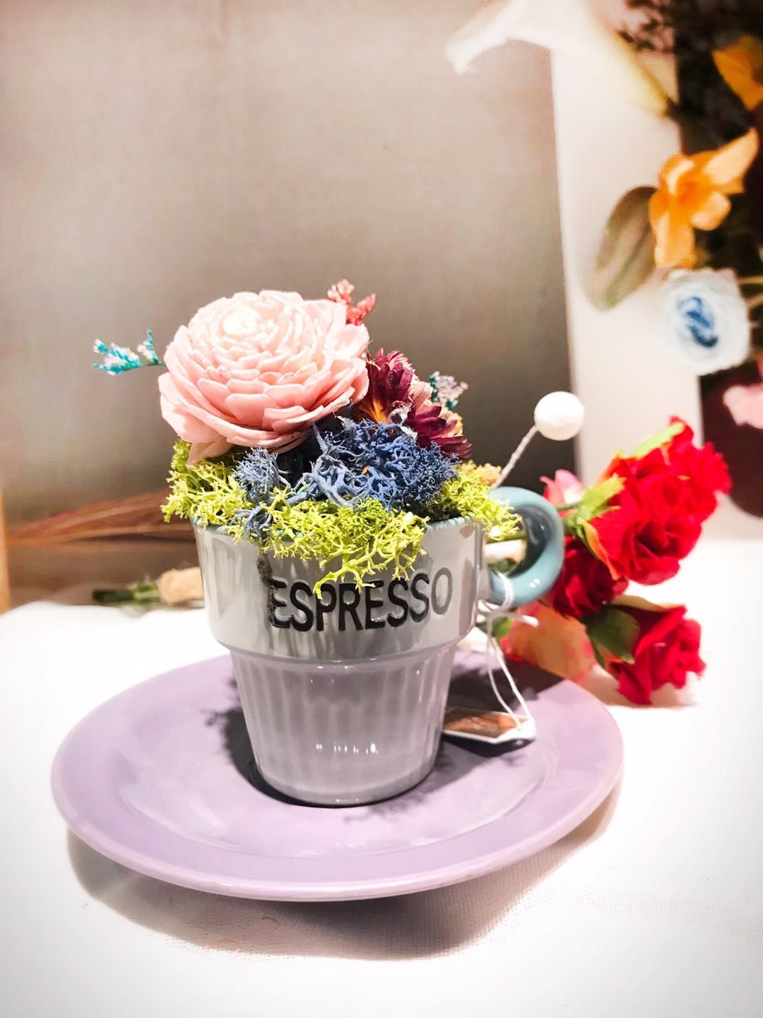 疗愈咖啡小品花礼 - 干燥花/捧花 - 植物．花 多色
