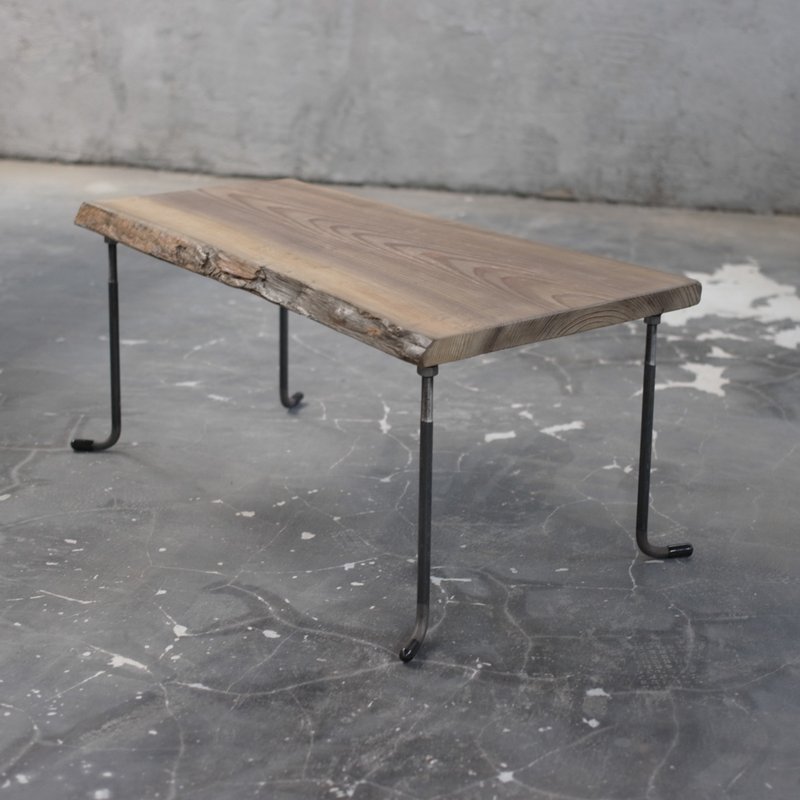 wood iron table 33*75*30 - 餐桌/书桌 - 木头 咖啡色