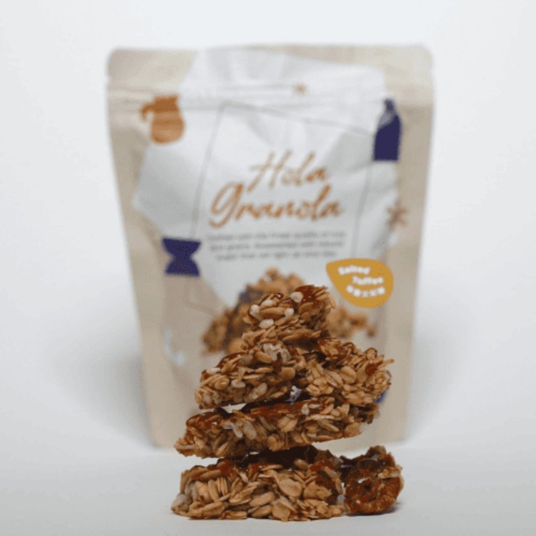Hola Granola 海盐太妃糖 - 谷物麦片 - 新鲜食材 卡其色