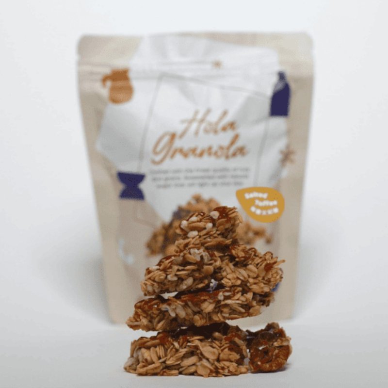 Hola Granola 海盐太妃糖 - 谷物麦片 - 新鲜食材 卡其色