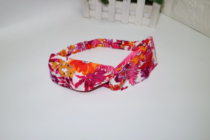 夏天松紧交叉款发带 - 发带/发箍 - 棉．麻 