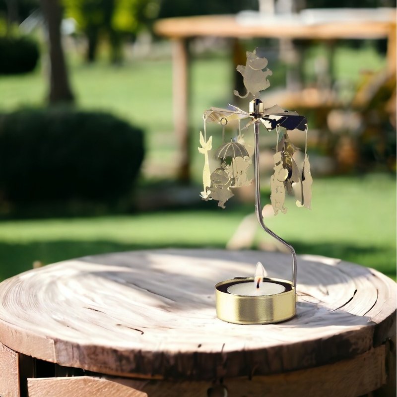 噜噜米家族旋转烛座(附蜡烛) - 蜡烛/烛台 - 其他金属 