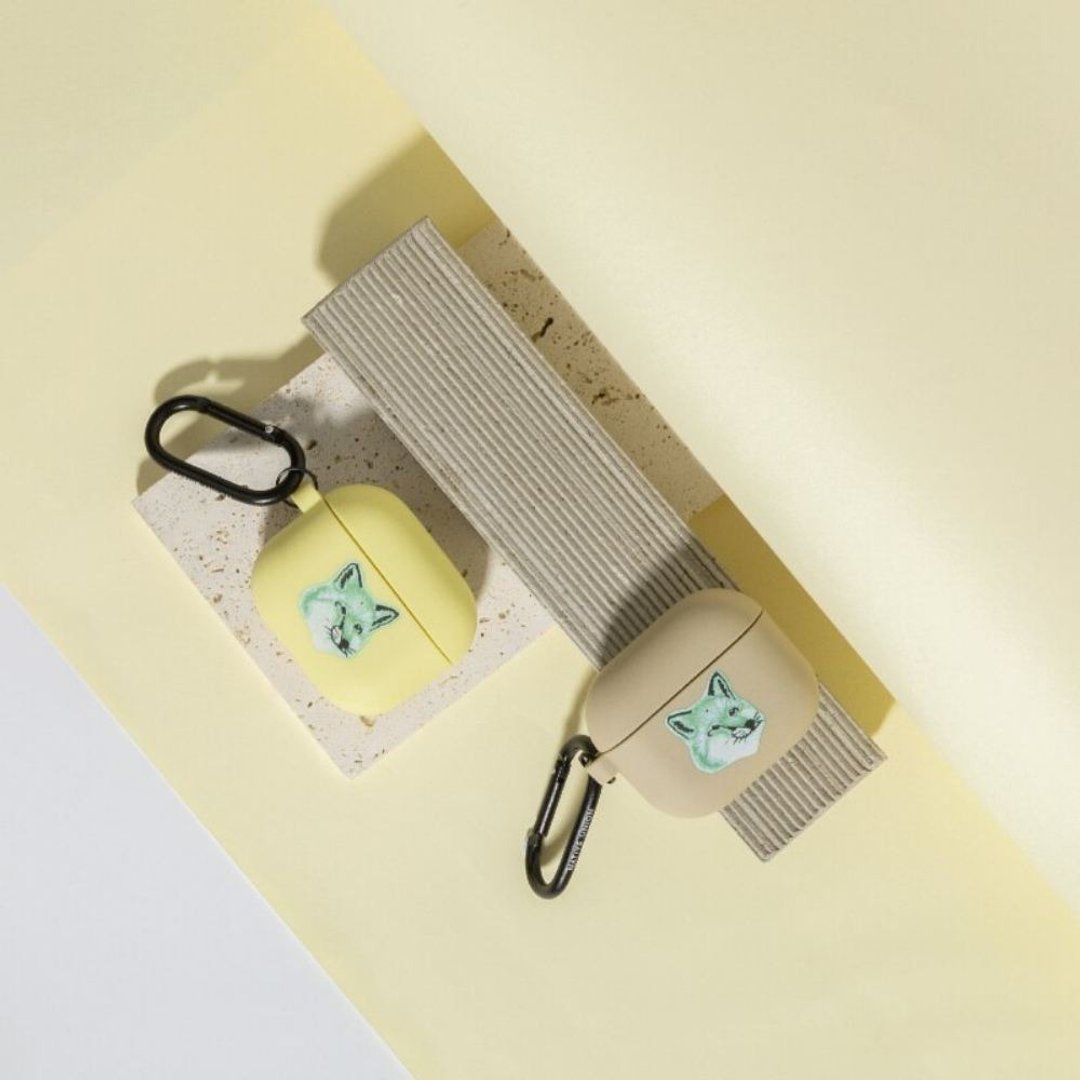 Native Union | Maison Kitsuné AirPods 3联名保护套 - 奶油黄 - 耳机收纳 - 硅胶 黄色