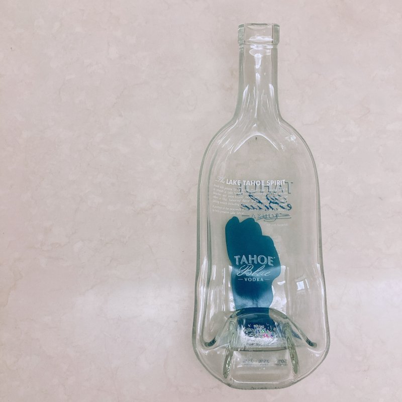 美国太浩湖Lake Tahoe限定款Vodka酒瓶盘 - 盘子/餐盘/盘架 - 玻璃 