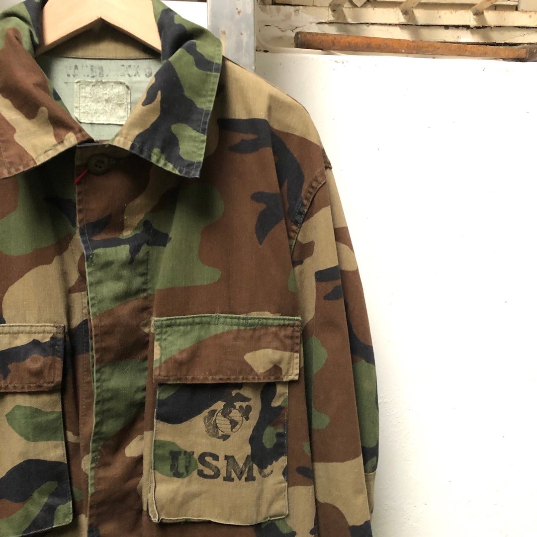 凤梨罐头|vintage  USMC美国海陆军衬衫夹克 古着 公发  工装 - 男装衬衫 - 棉．麻 卡其色