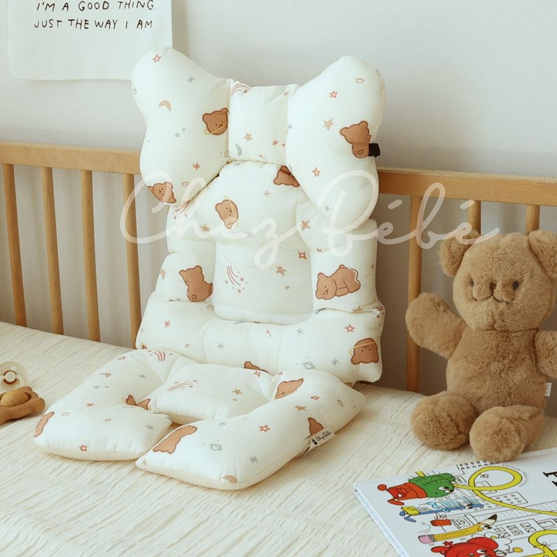 韩国Chezbebe经典小熊四季透气推车垫 - 婴儿车/手推车 - 棉．麻 