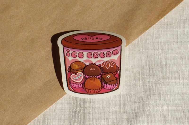 冰淇淋贴纸二代 4款 - 贴纸 - 纸 