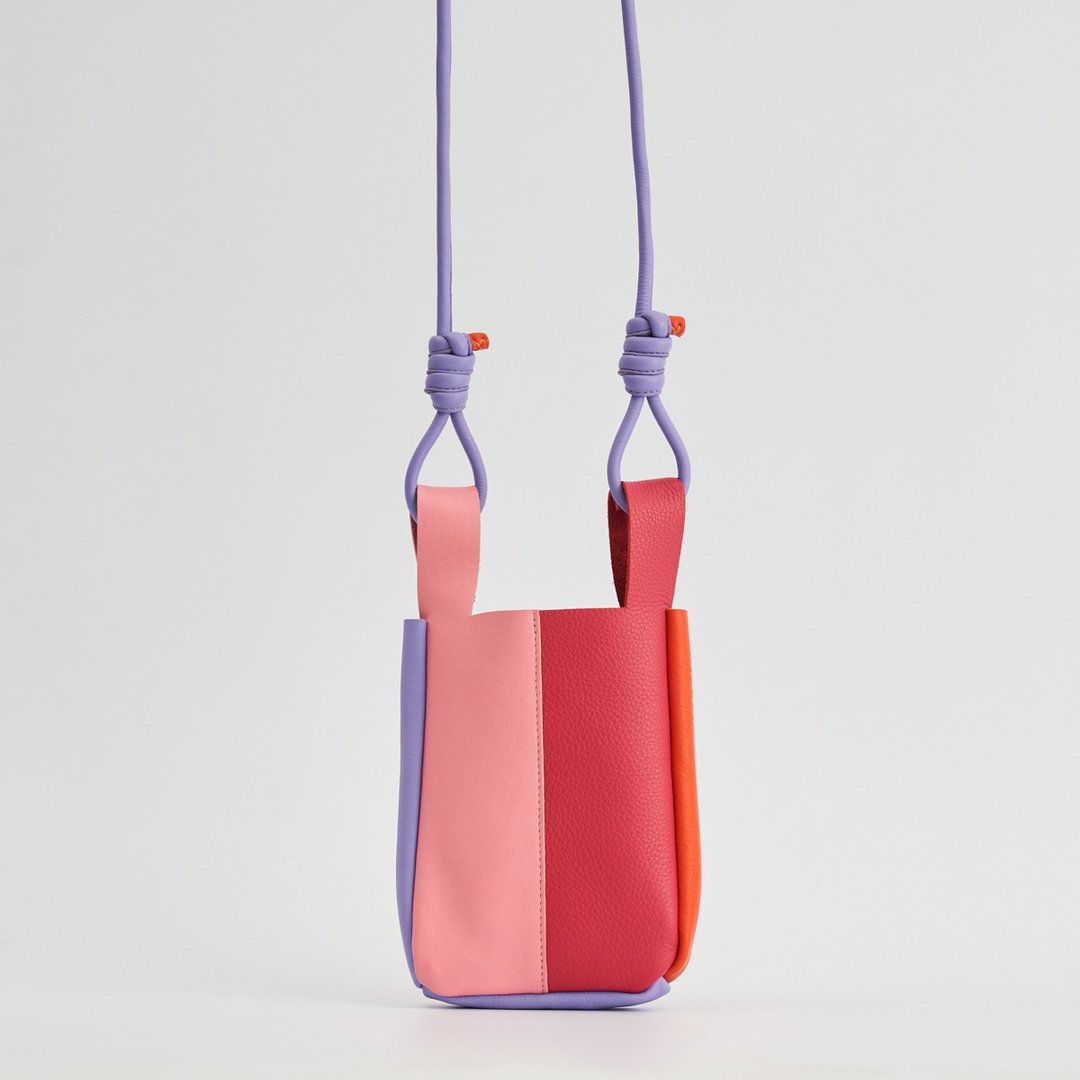 LONGLAI CROSSBODY BAG-SUGAR CRUSH - 手提包/手提袋 - 真皮 多色