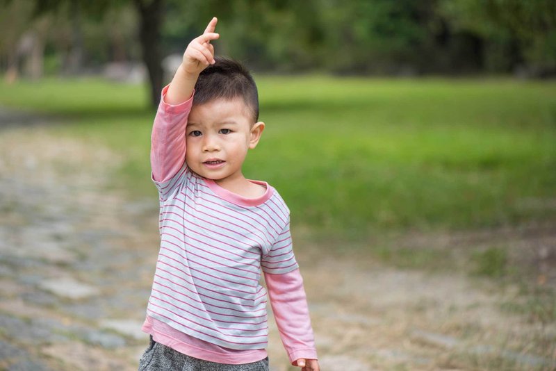 纯棉丝光棉长袖T恤-粉袖 手作 无毒 童装 T恤 纯棉 - 童装上衣 - 棉．麻 粉红色