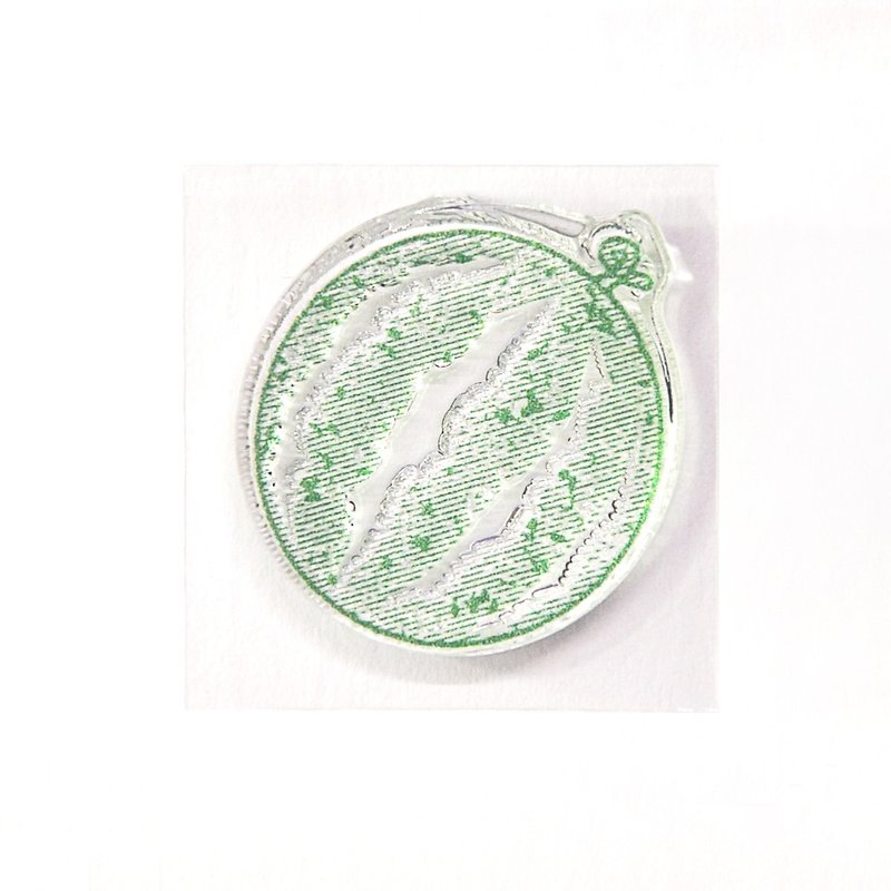 PLAY台湾水果水晶印章 西瓜 - 印章/印台 - 塑料 透明