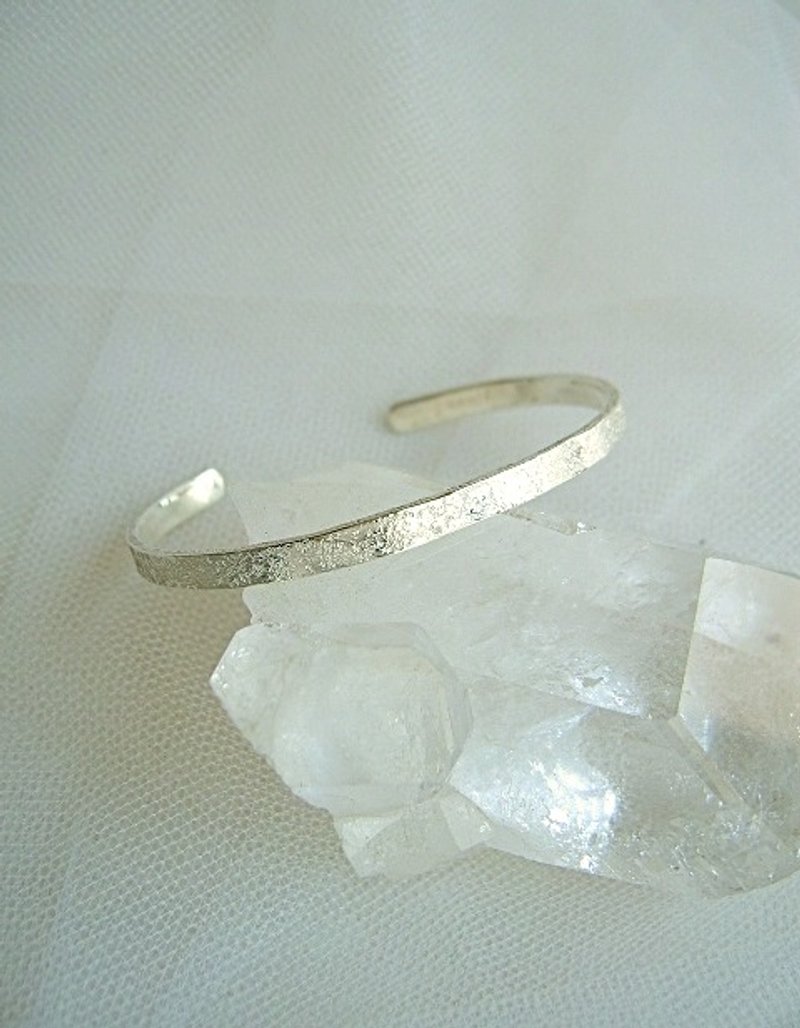 Silver 5mm bangle - 手链/手环 - 银 银色