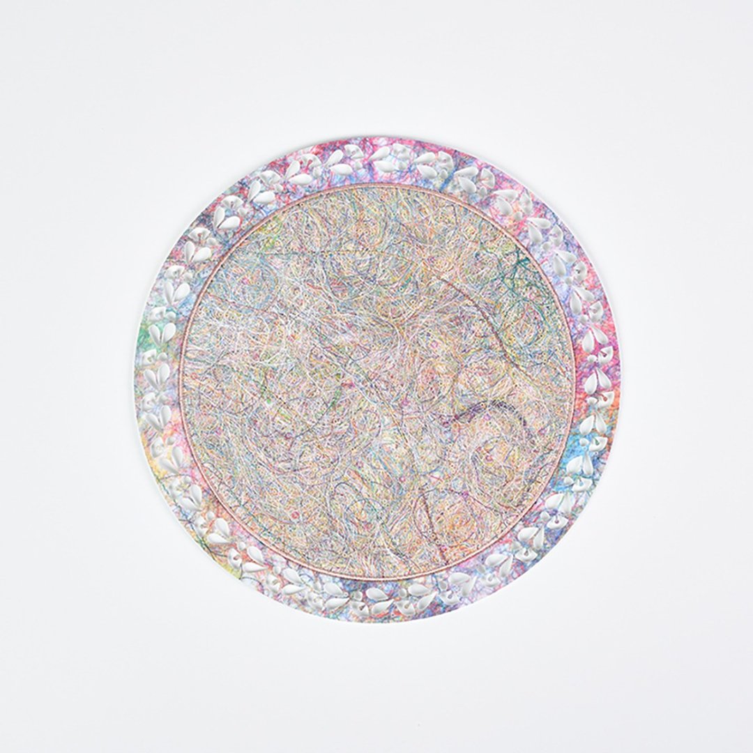 循环纱刺绣餐垫 - 绽放Bloom Placemat - 餐垫/桌巾 - 聚酯纤维 多色