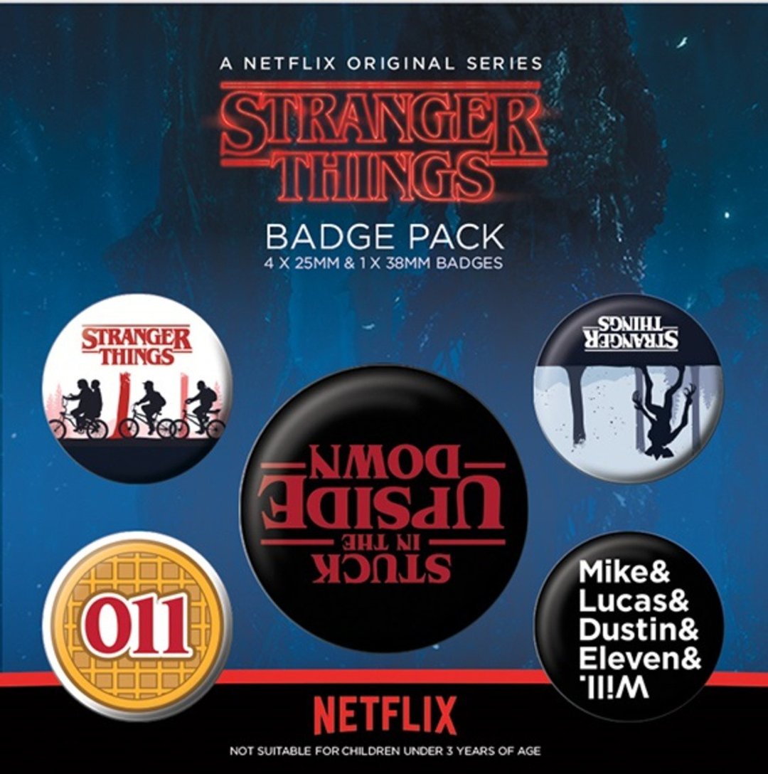 【怪奇物语】Stranger Things (Upside Down) 英国进口徽章组 - 徽章/别针 - 其他材质 多色