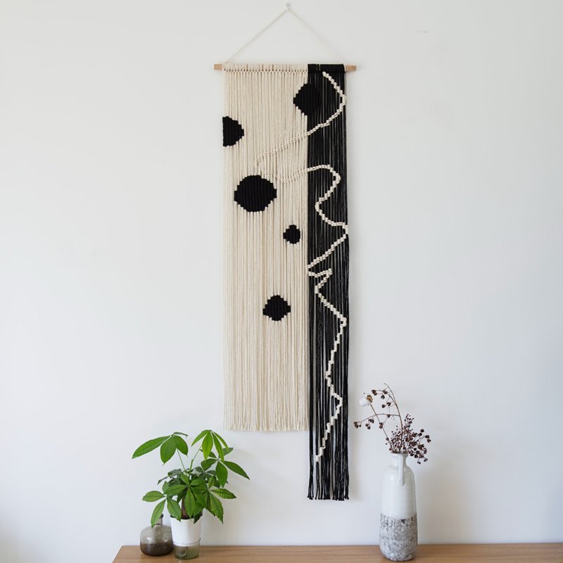 原创设计 / Macrame 壁挂装饰品 / 纯棉绳手工编织 / 墙面挂饰 - 墙贴/壁贴 - 棉．麻 