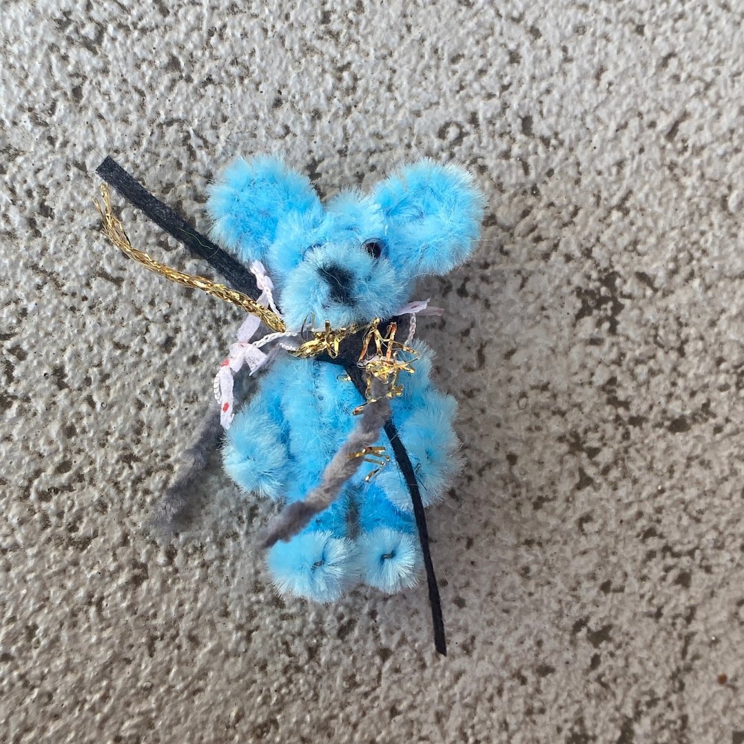 缤纷小熊 5cm bear浅蓝色-毛根扭扭棒手作 - 其他 - 其他材质 蓝色