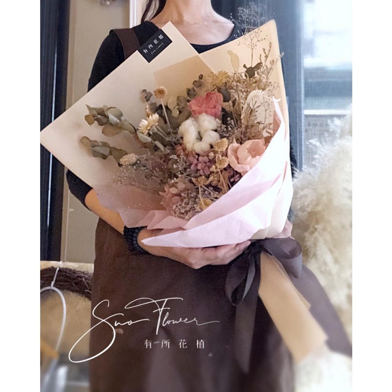 干燥花花束/告白花束/求婚花束/生日礼物/毕业花束 - 干燥花/捧花 - 其他材质 