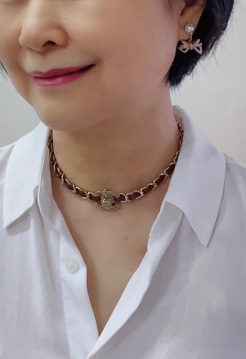 老件新作 小香CC Logo书包扣项链 手链 二戴 Reworked - 项链 - 其他金属 