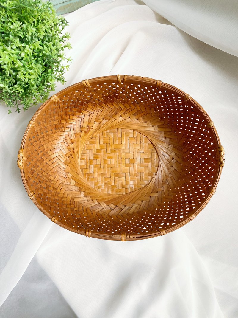 【好日恋物】德国带回早期独具特色的手工柳编面包篮收纳篮 - 收纳用品 - 其他材质 咖啡色