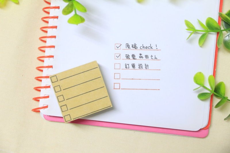 To Do List (简约)待办事项 | 手帐印章 - 印章/印台 - 其他材质 咖啡色