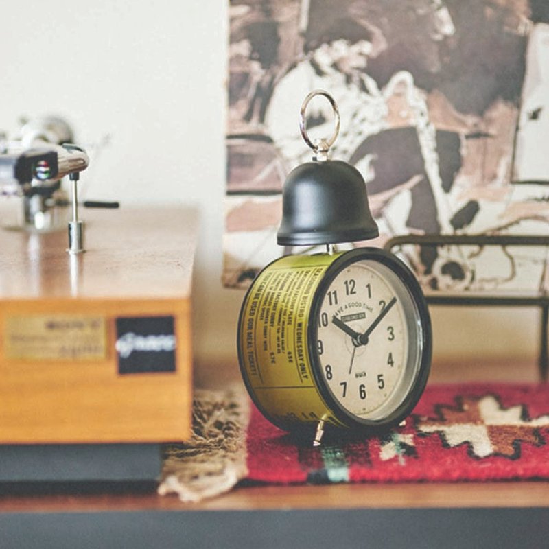Seasoning Factory- 文青仿旧造型闹钟 - 时钟/闹钟 - 其他金属 卡其色
