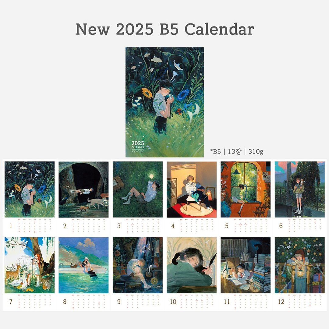 NOMA B5 2025 插画年历 - 年历/台历 - 纸 多色
