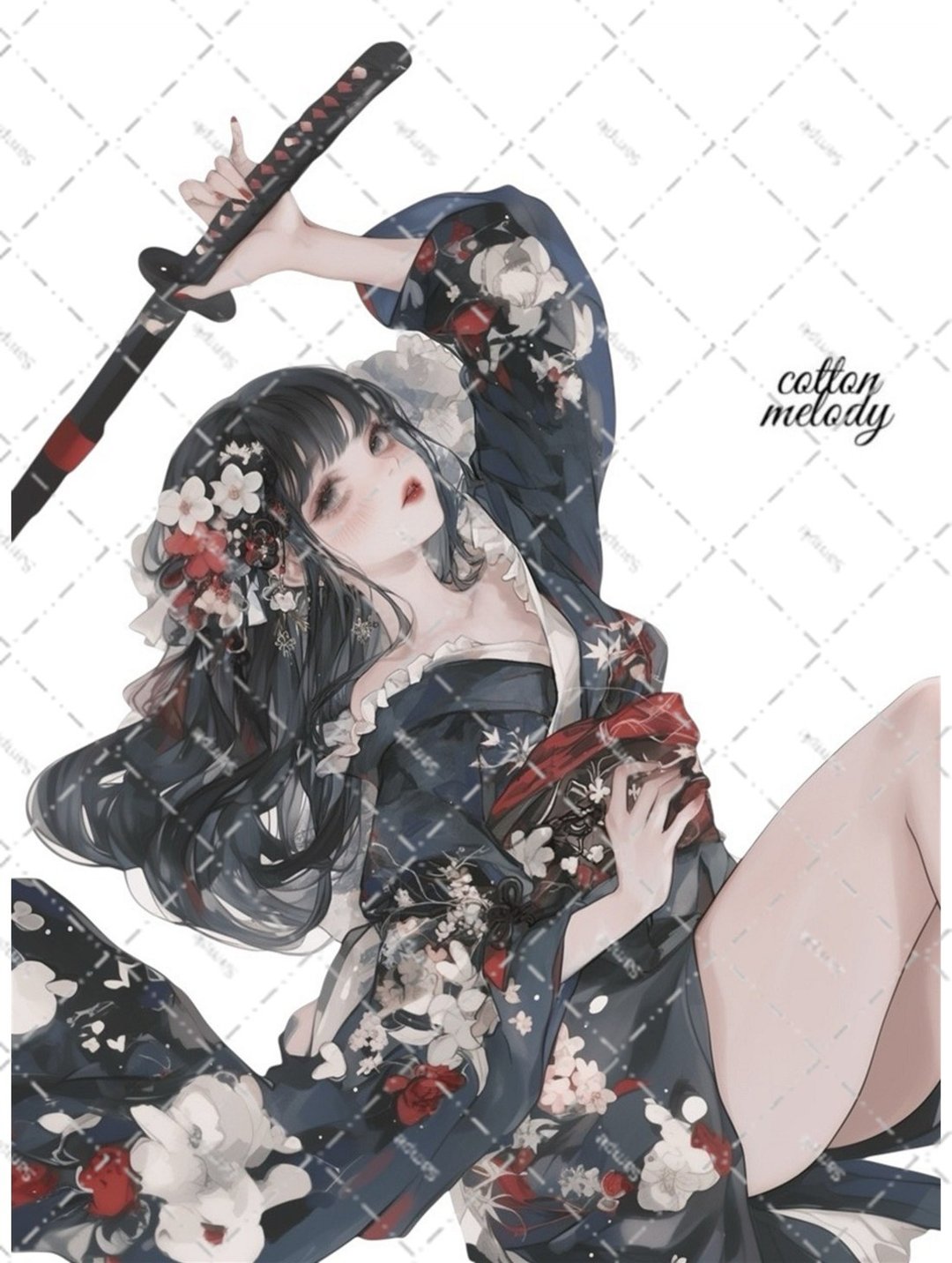original sticker no.7207 人物贴纸 原创贴纸 人物贴纸 女孩贴纸 原创人物贴纸 - 贴纸 - 纸 