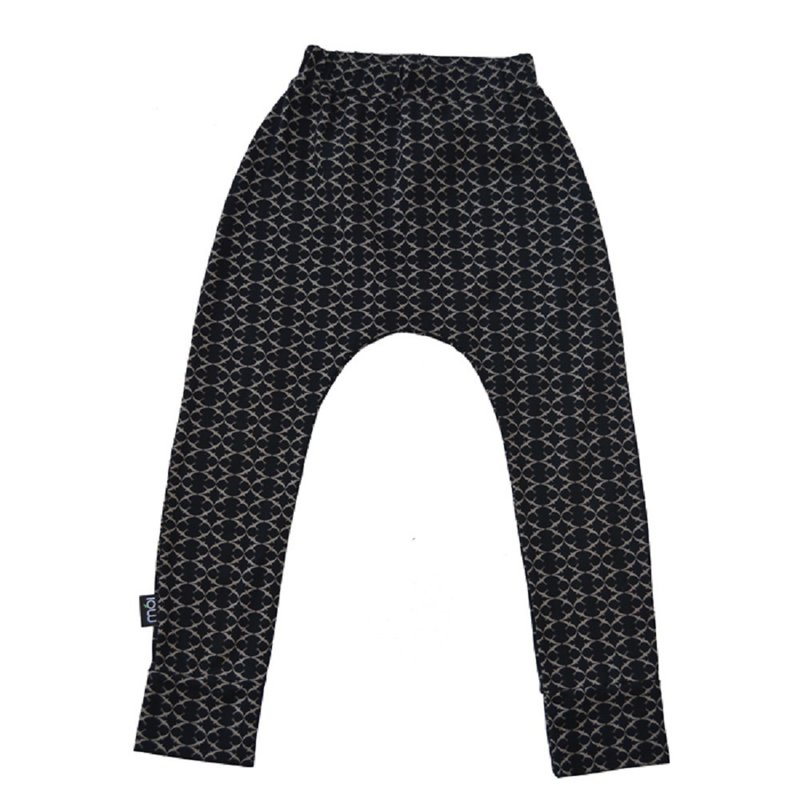 Moi Kids 冰岛有机棉童装哈伦长裤3岁至8岁 黑色 - 童装裤 - 棉．麻 黑色