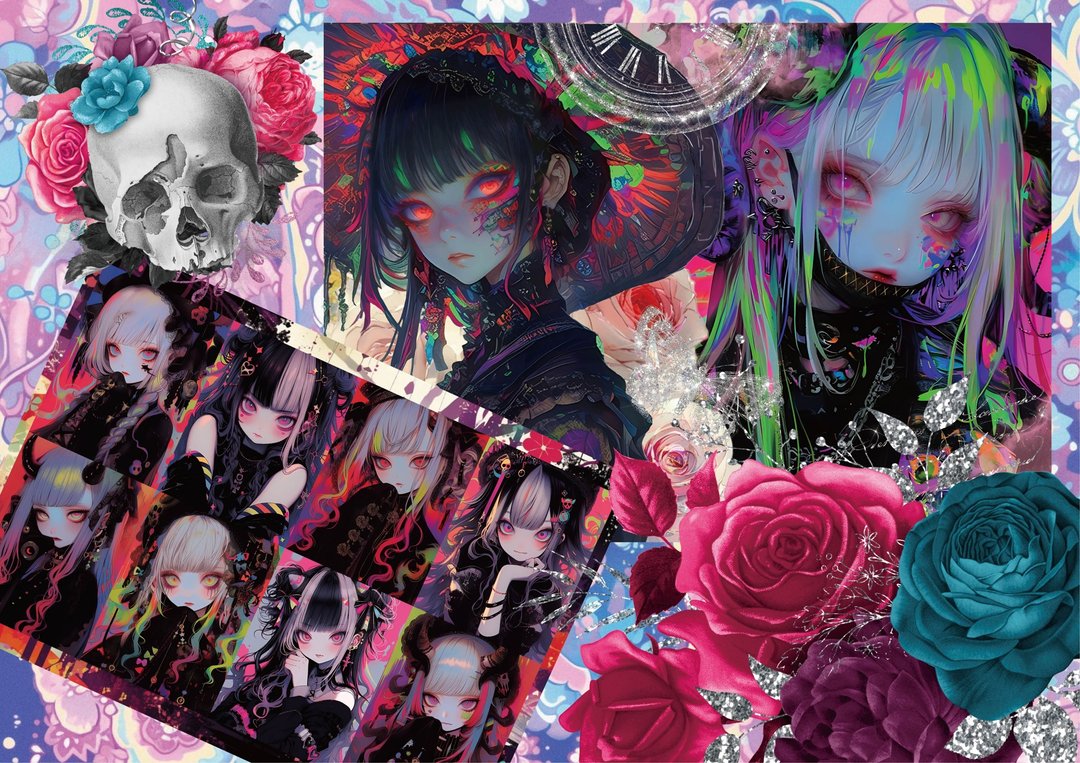 PSYCHEDELIC GIRL 联名商品｜AI-SAKURA 合作款 - 贴纸 - 纸 
