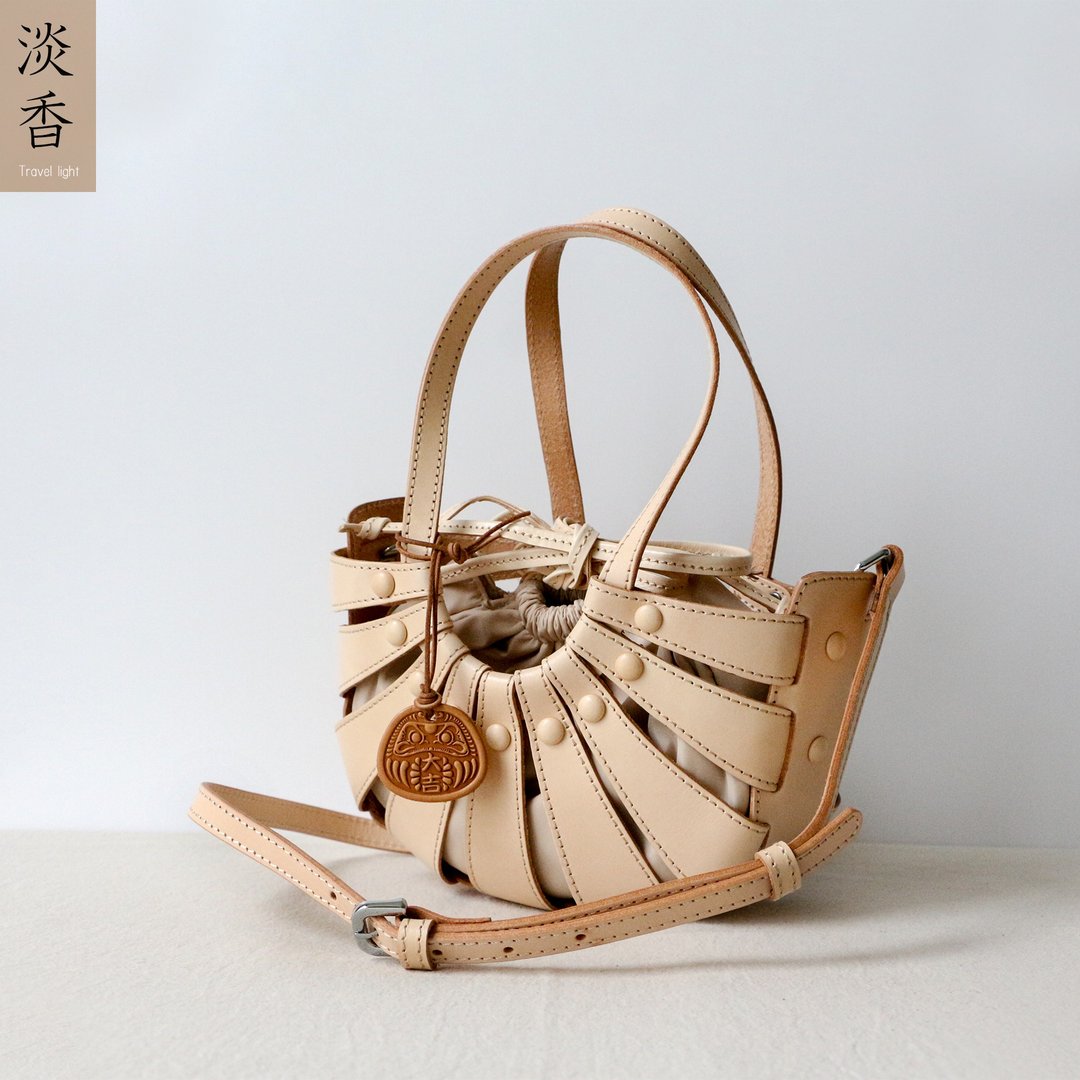 2way handmade leather shoulder bag - 侧背包/斜挎包 - 真皮 多色