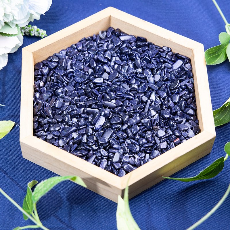 天然蓝砂石碎石招财桃花紫水晶海蓝宝绿松石橄榄白水晶海蓝宝 - 其他 - 其他材质 