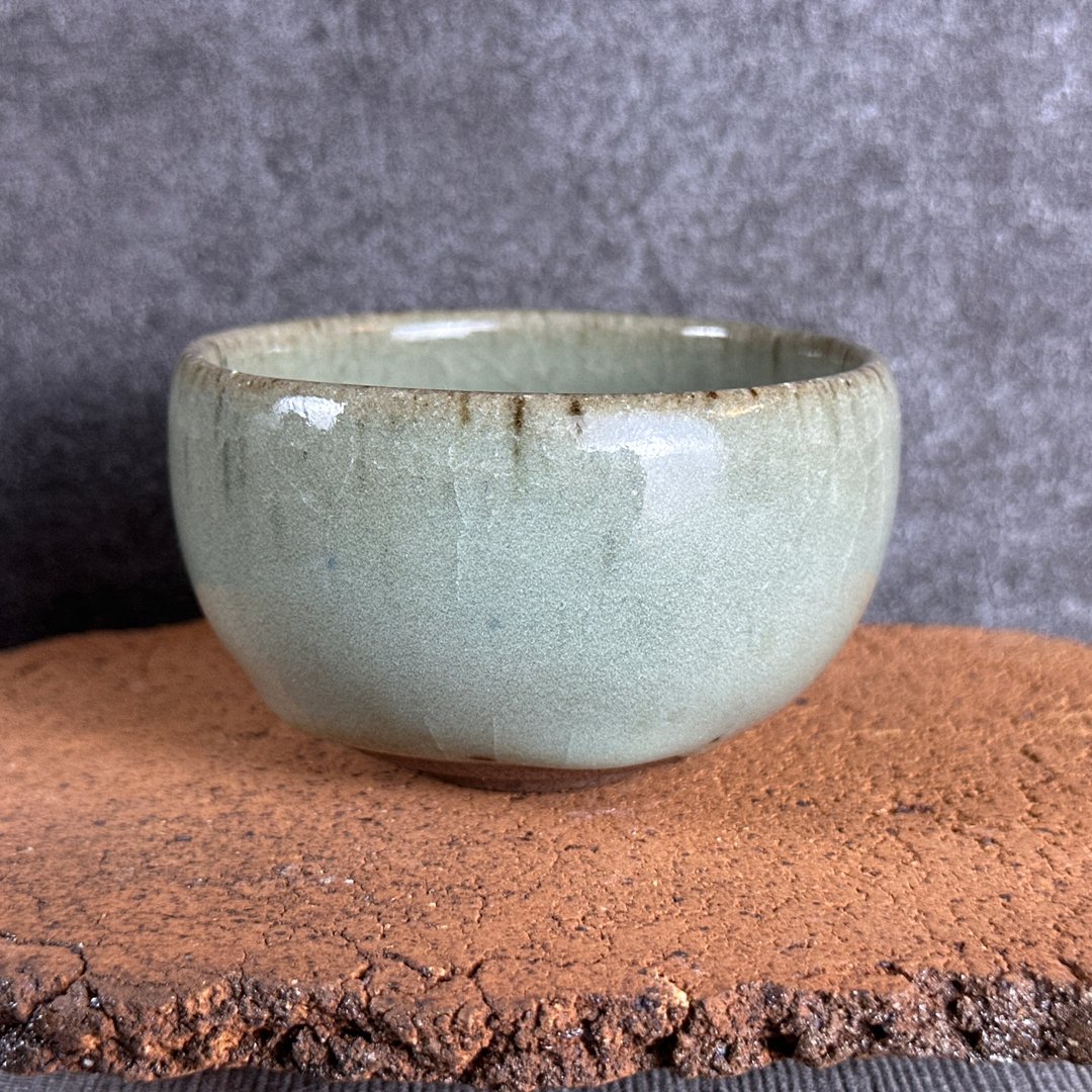台湾名家蓝学位【Handmade Cup】手作釉变杯17 - 其他杯子 - 陶 卡其色