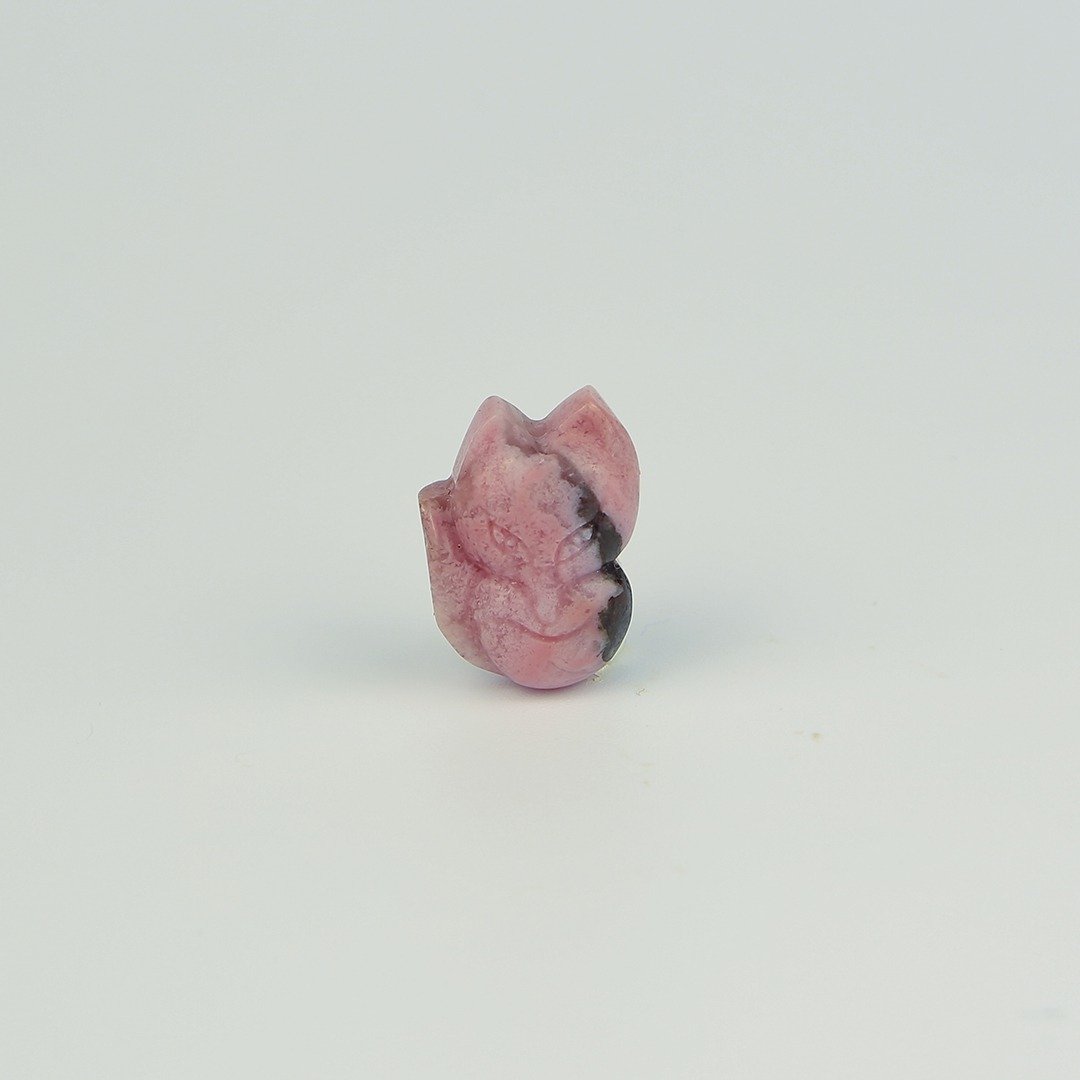 051931一尾铃狐/粉黑色/带孔素材/月夜城/阿拉善/晶石/天然/水晶 - 金工/饰品 - 水晶 多色
