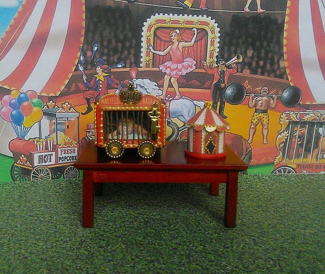 1:12 scale.Doll circus. Animals in circus. A cage with animals. - 玩偶/公仔 - 其他材质 