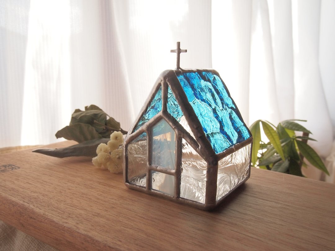 Tempio blu mini candle holder - 摆饰 - 琉璃 蓝色