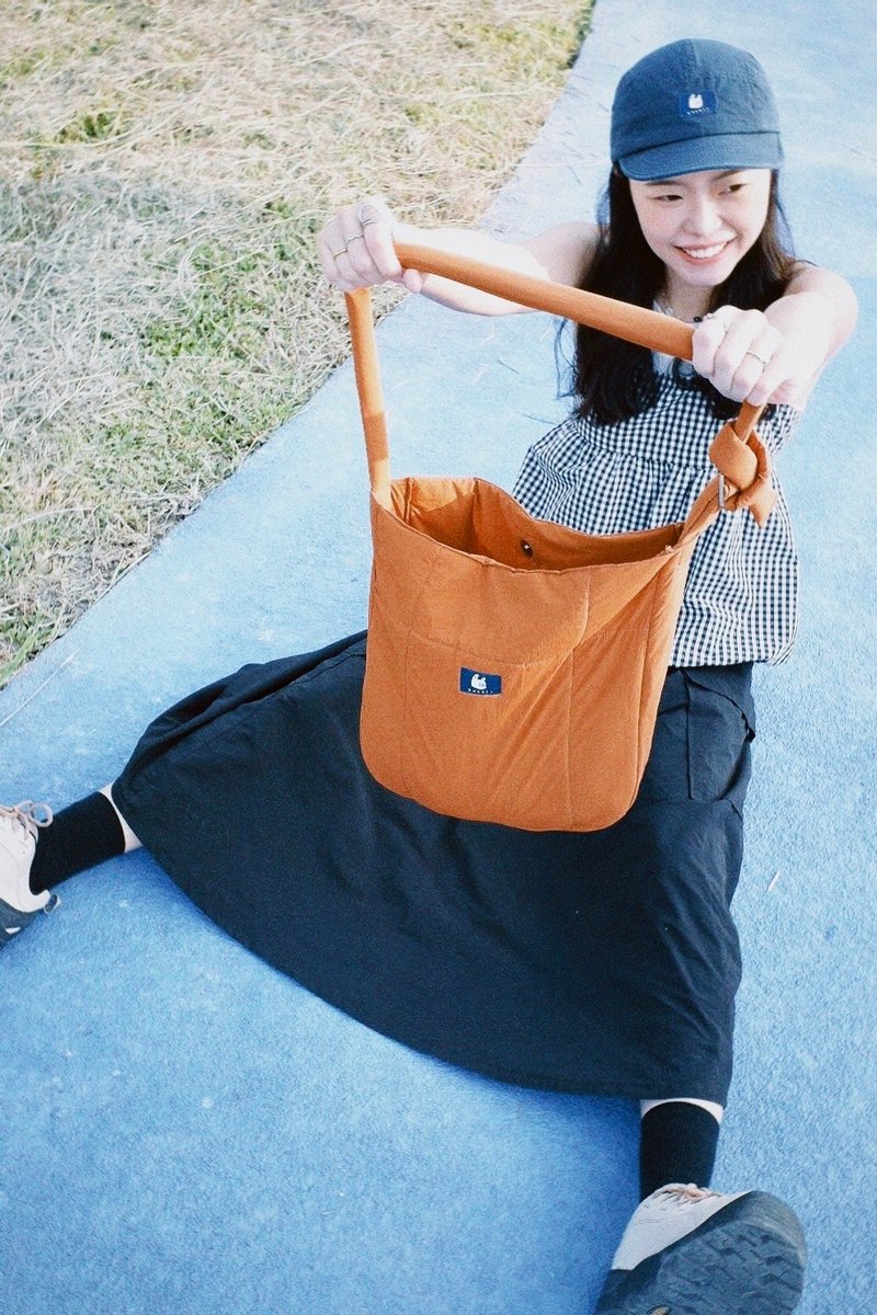 松松软软太空包 五色———可单肩背+侧背 - 侧背包/斜挎包 - 棉．麻 