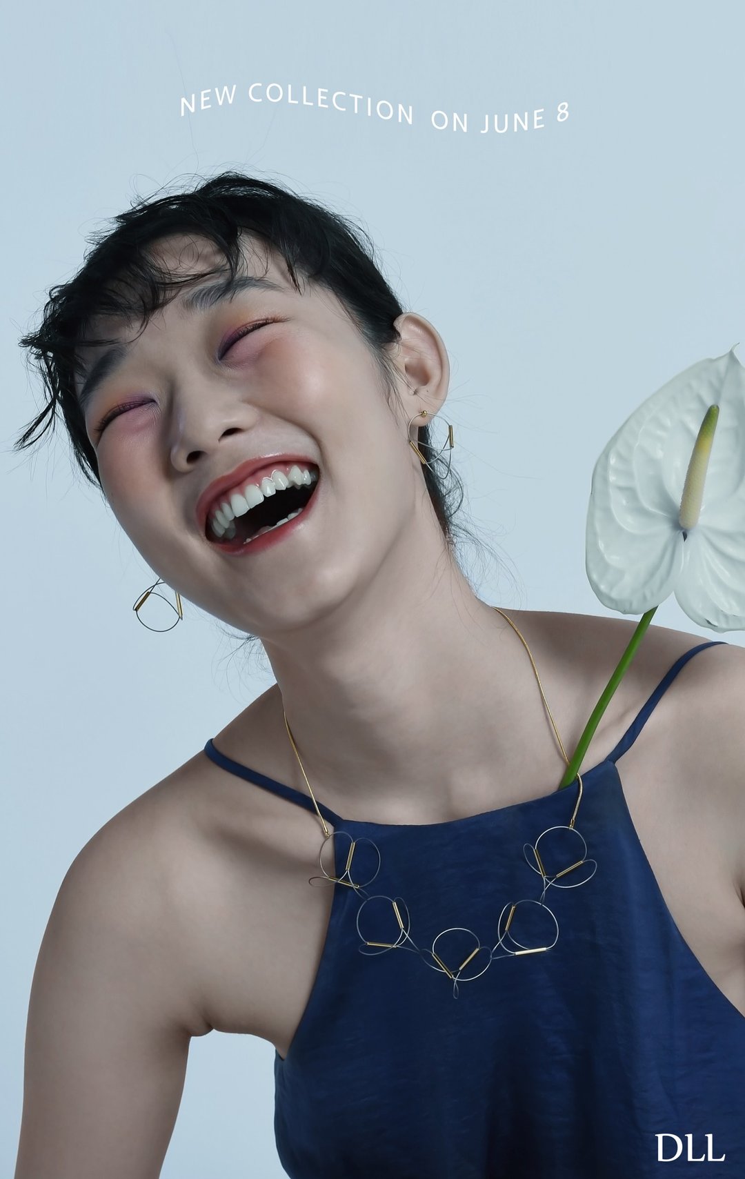 DLLSHOP |  白描系列 超轻首饰艺术线条感项链 - 项链 - 其他金属 