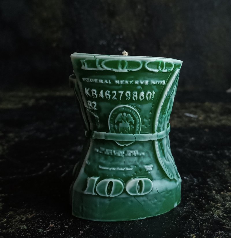 Money attraction green candle, magic witch candle for money, 招财蜡烛、金钱蜡烛 - 蜡烛/烛台 - 蜡 绿色