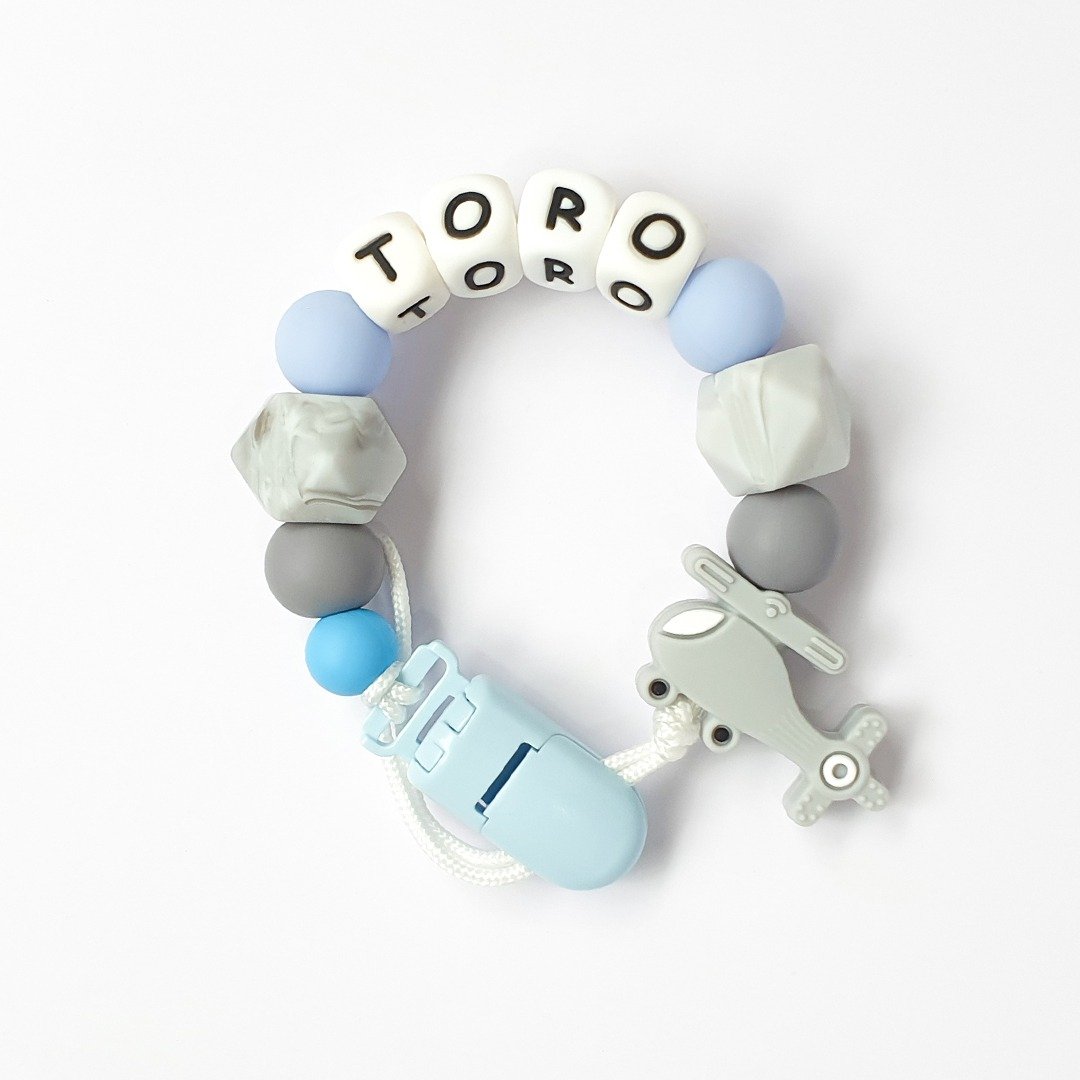 定制化 TORO 直升机 奶嘴链 - 玩具/玩偶 - 其他材质 银色