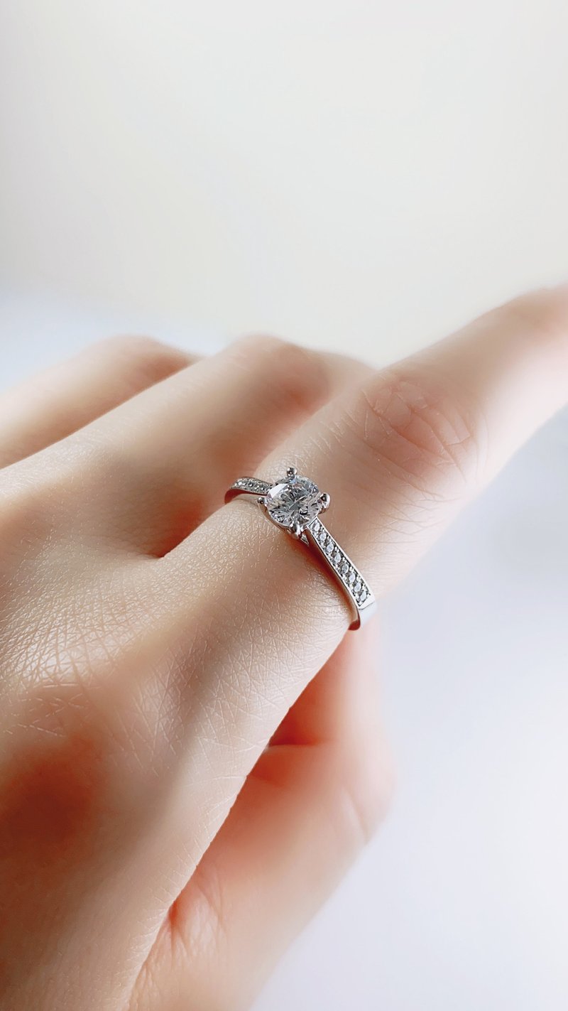 灿烂辉耀手工925银戒 - 戒指 - 纯银 银色