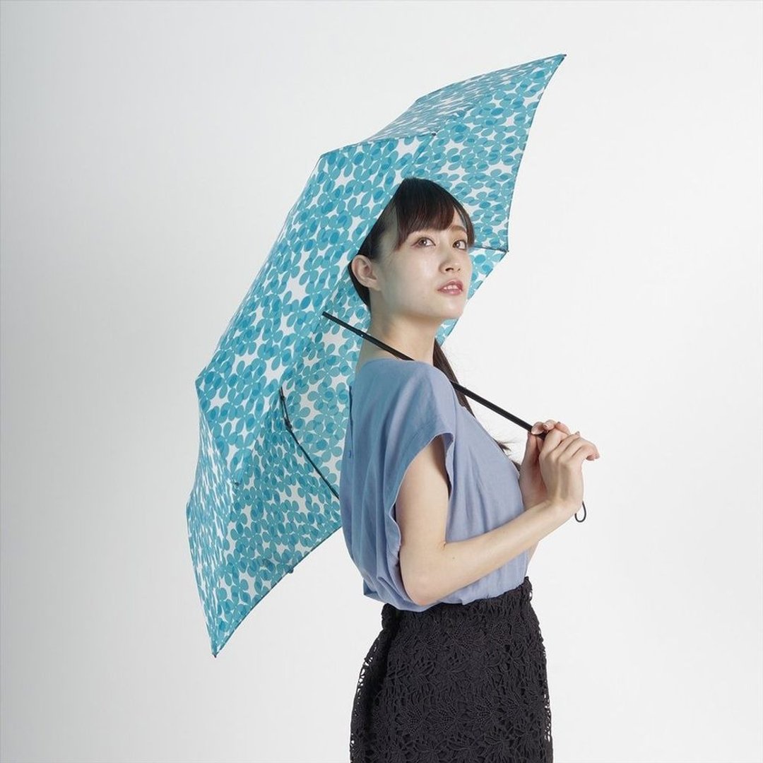 【7折清仓优惠】Nifty Colors - 日本花花碳轻量迷你折叠雨伞 - 雨伞/雨衣 - 防水材质 红色