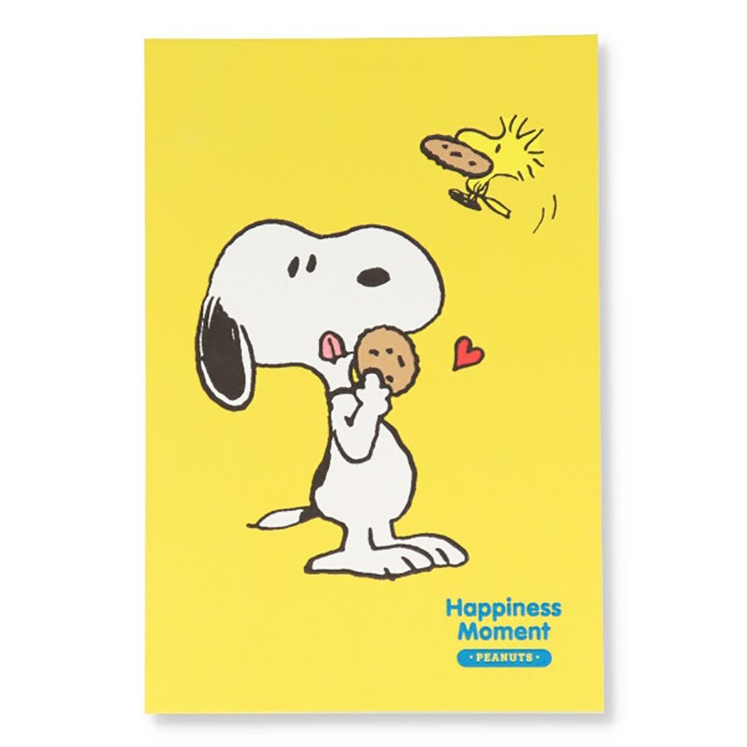 Snoopy吃点心【Hallmark- JP明信片 多用途】 - 卡片/明信片 - 纸 黄色