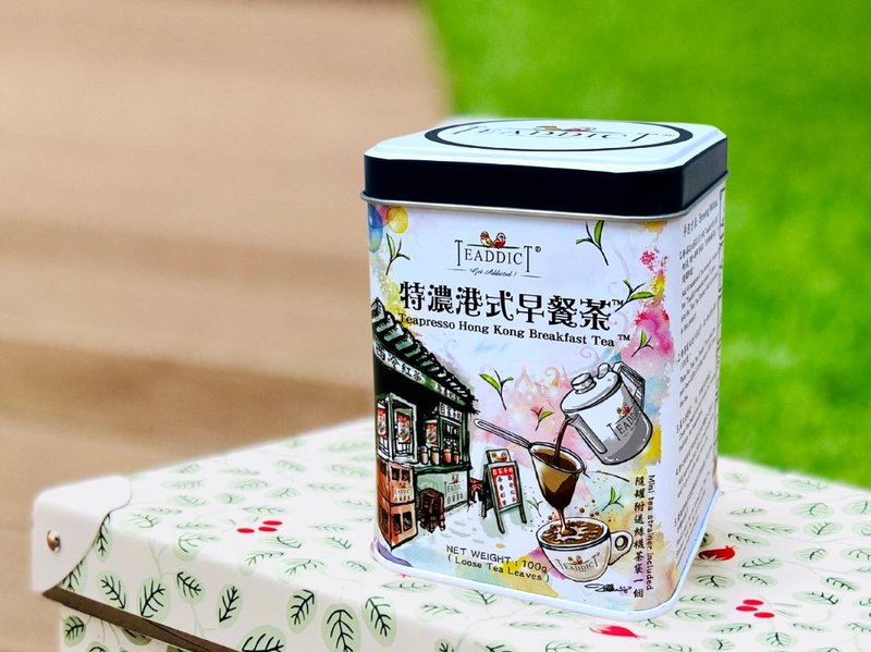 TEADDICT特浓港式早餐茶 (奶茶茶胆)| 标准装 100克茶叶连小茶袋 - 茶 - 新鲜食材 蓝色