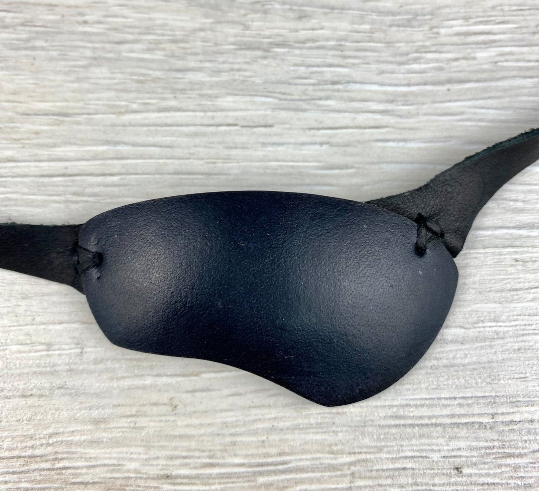 Leather Eye Patch, Eye Patch, Man Eye Patch, Woman Eye Patch, Brown Eye Patch, S - 眼罩 - 真皮 透明