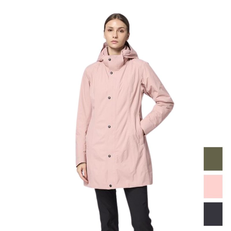 【Wildland 荒野】PR棉轻量极暖防水长版外套 女 0B32901 - 女装休闲/机能外套 - 聚酯纤维 粉红色