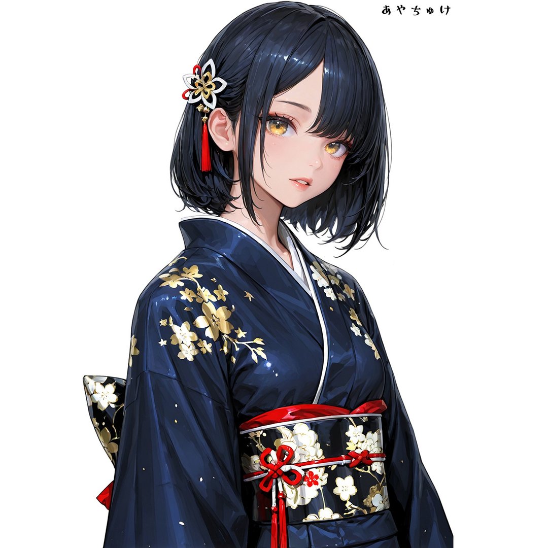【12月新品2】07-110-0040 人物贴纸 和服女孩 - 贴纸 - 纸 