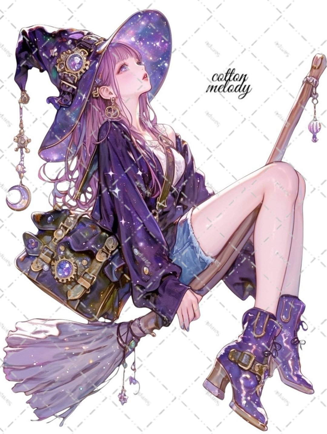 original sticker no.6749 人物贴纸 原创贴纸 人物贴纸 女孩贴纸 原创人物贴纸 - 贴纸 - 纸 