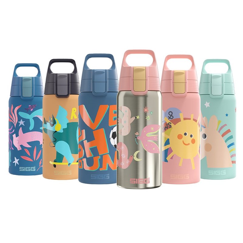 瑞士百年 SIGG Shield 超轻量弹盖保温/保冷两用瓶 500ml / 共6款 - 保温瓶/保温杯 - 不锈钢 多色