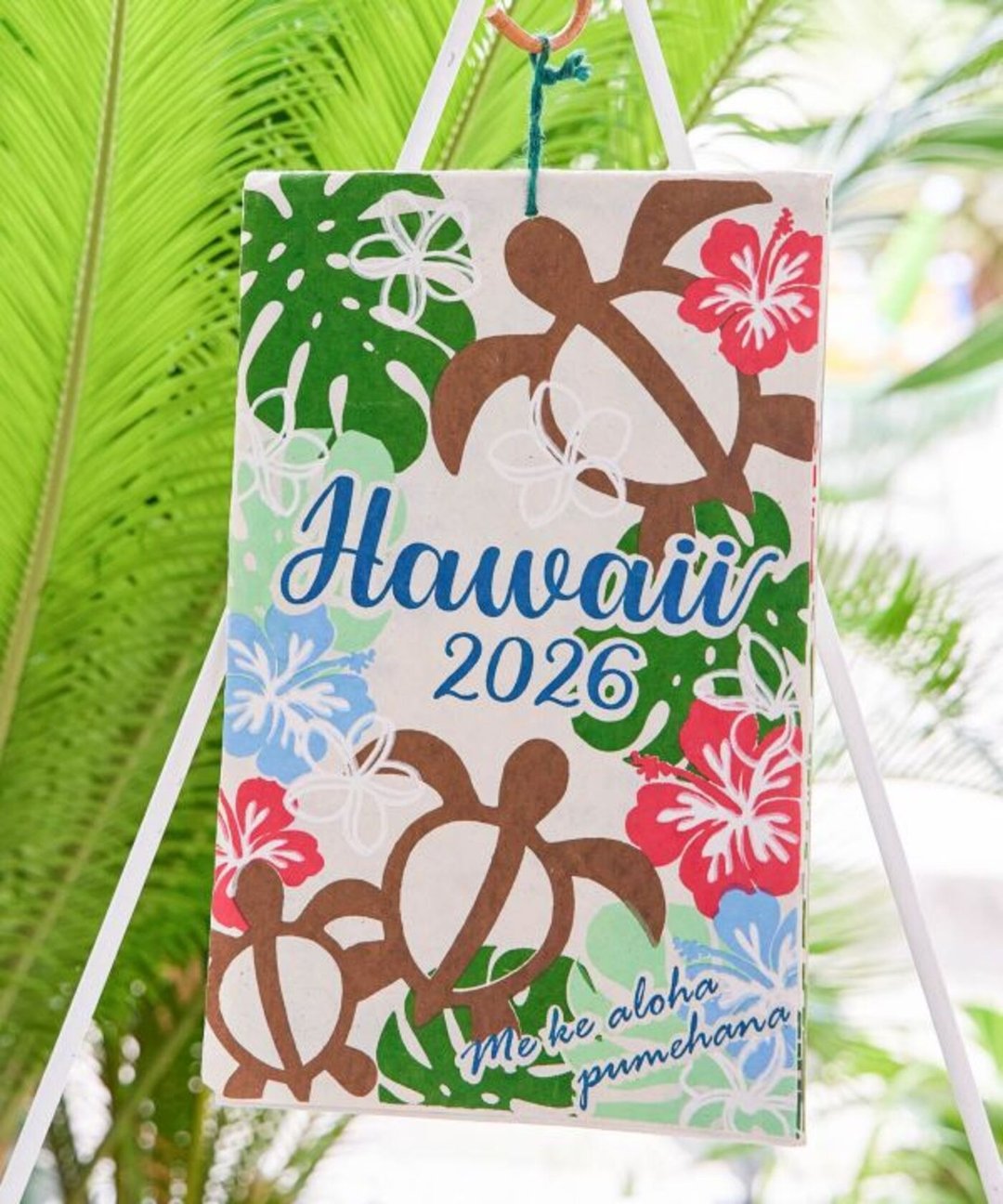 【热门预购】2026 HAWAII 夏威夷守护龟月历 4NSP5302 - 墙贴/壁贴 - 纸 