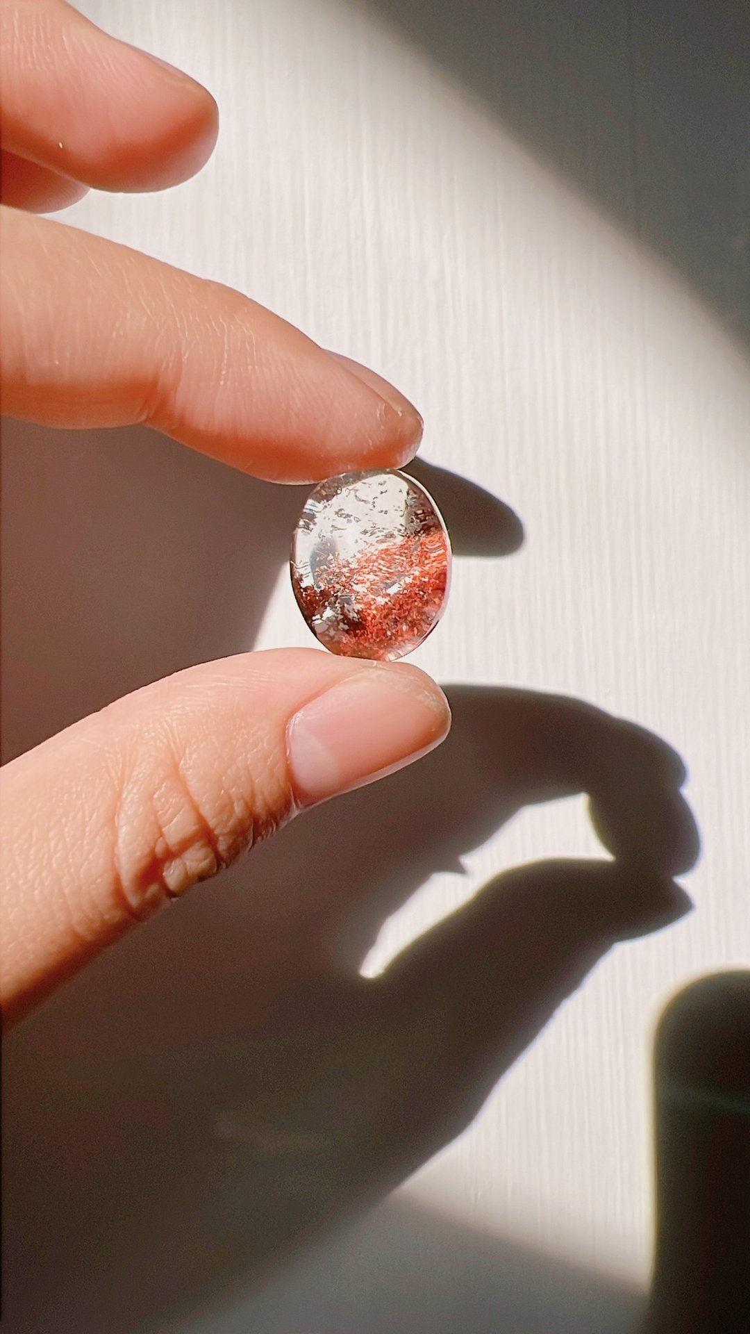 红幽灵水晶 定制手链 金属编织 手作设计 - 手链/手环 - 宝石 