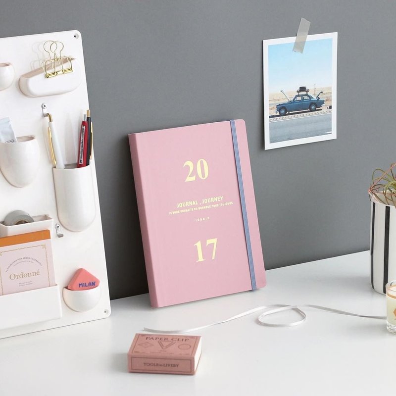 Dessin-iconic-手帐年历-2017 JDiary周志(时效)-天使粉,ICO87236 - 笔记本/手帐 - 纸 粉红色